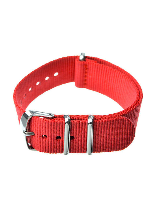 Diloy Straps Fabric Strap Nato Red 20mm