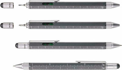 Troika Construction Ballpoint Pen Γραφίδα Αφής Titanium