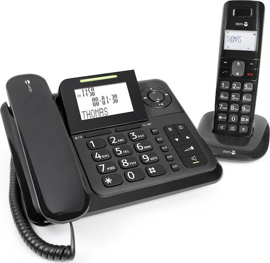 Doro Comfort 4005 Combo Schnurgebundenes Bürotelefon Für Senioren Schwarz 380115
