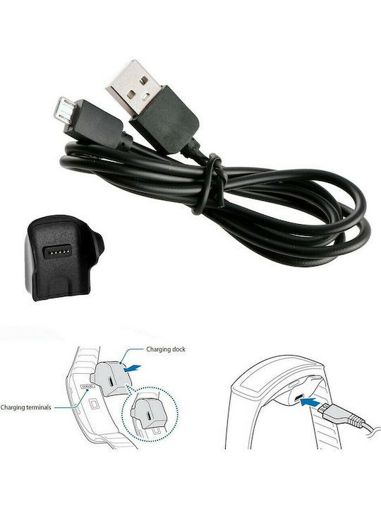 Volte-Tel Charging Base With USB Cable Wearable Charger Blackς