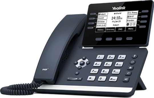 Yealink SIP-T53W Wired IP Phone with 12 Lines Gray