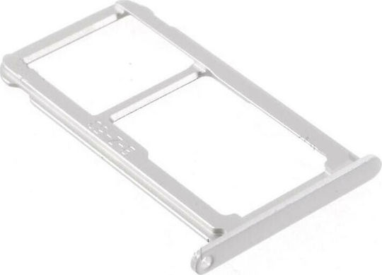 Βάση Κάρτας Sim & SD Λευκό για Huawei P10 Lite
