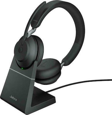 Jabra Evolve2 65 VOIP Headset Link380c UC Stereo Desk Stand Black (26599-989-889)