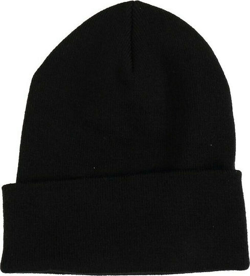 Beanie Ανδρικός Σκούφος Πλεκτός σε Μαύρο χρώμα