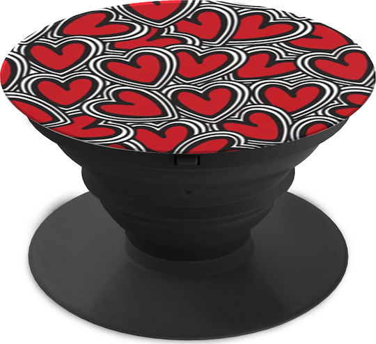Pop Socket Κινητού Love Love Love Κόκκινο