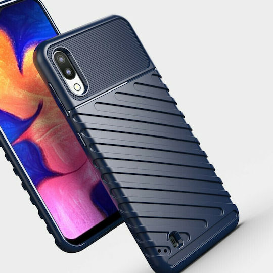 Hurtel Thunder Tough Back Cover Silicone Blue (Galaxy A10)
