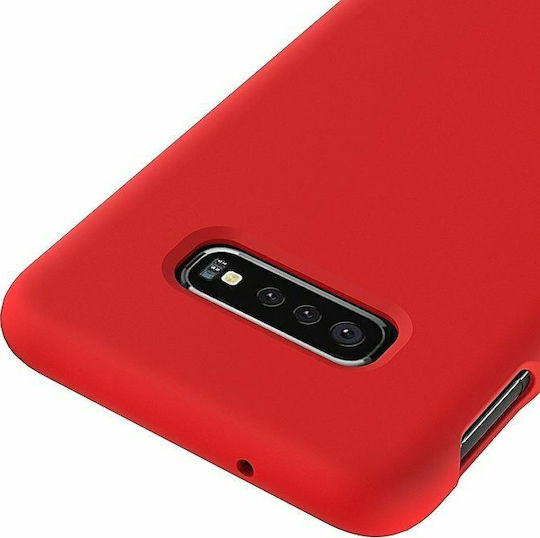 Hurtel Задна корица Силикон Червен (Galaxy S10)