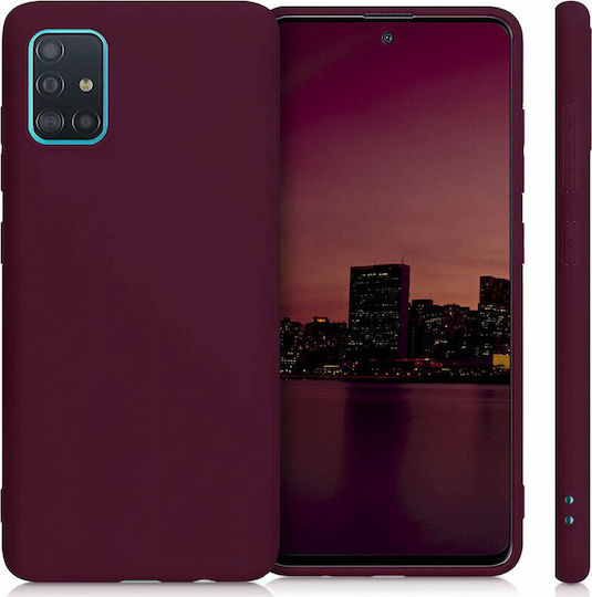 KWmobile TPU Back Cover Silicone Burgundy (Galaxy A51)