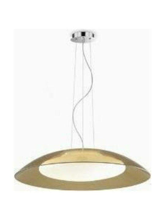 Ideal Lux Lena SP3 D64 Pendant Light Single-Light Bell for Socket E27 Brown