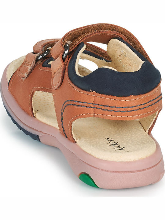 Kickers Kids' Sandals Platino Anatomic Brown