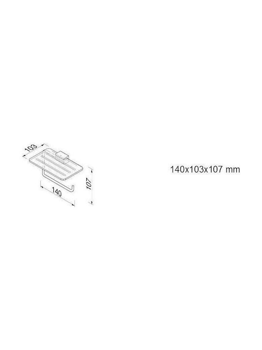 Geesa AIM 8424-100 Wandmontiert Papierhalter Inox Silber
