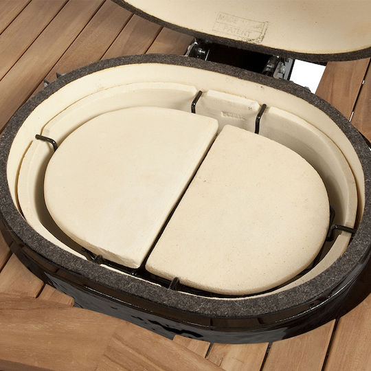 Primo Grills Oval Backblech Beidseitig mit Keramik Wohnung Oberfläche