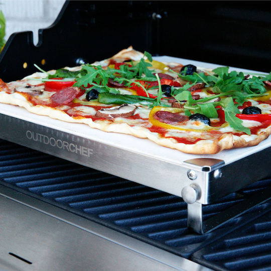 Outdoorchef Baking Plate Pizza with Stone Flat Surface 37x37x6cm