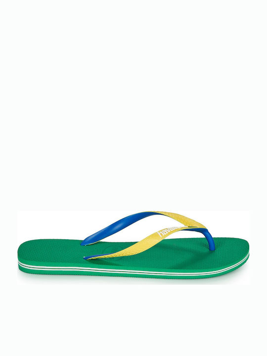 Brasil Mix Men's Flip Flops Green