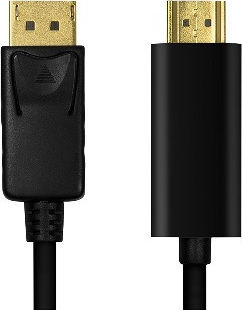 LogiLink Cable DisplayPort male - HDMI male 3m Μαύρο (CV0128)