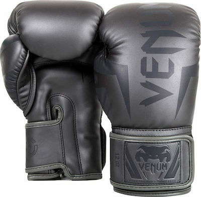 Venum Elite 0984 Synthetic Leather Boxing Competition Gloves Gray