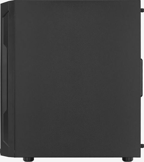 Aerocool Trinity Mini v2 Gaming Midi Tower Κουτί Υπολογιστή με Πλαϊνό Παράθυρο και RGB Φωτισμό Μαύρο