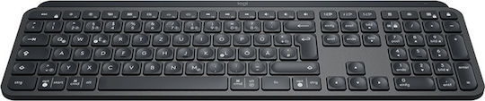 Logitech MX Keys με Στήριγμα Καρπού Ασύρματο Bluetooth Πληκτρολόγιο Αγγλικό US
