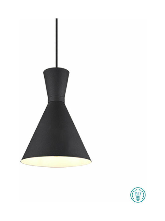 Trio Lighting Enzo Μοντέρνο Κρεμαστό Φωτιστικό Μονόφωτο με Ντουί E27 σε Μαύρο Χρώμα