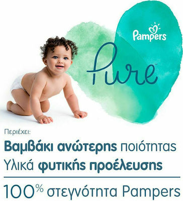 Pampers Pure Protection Πάνες με Αυτοκόλλητο No. 4 για 9-14kg 28τμχ