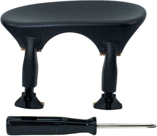 Wittner Center Chin Rest Violin 4/4 Υποσιαγώνιο σε Μαύρο Χρώμα