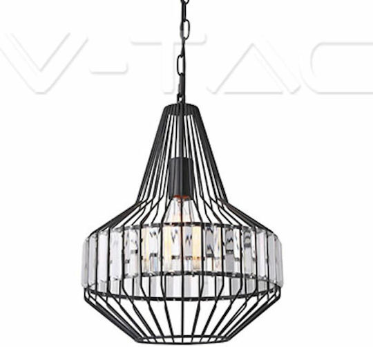 V-TAC VT-7334 Lustră Suspendată Negru 36cm.