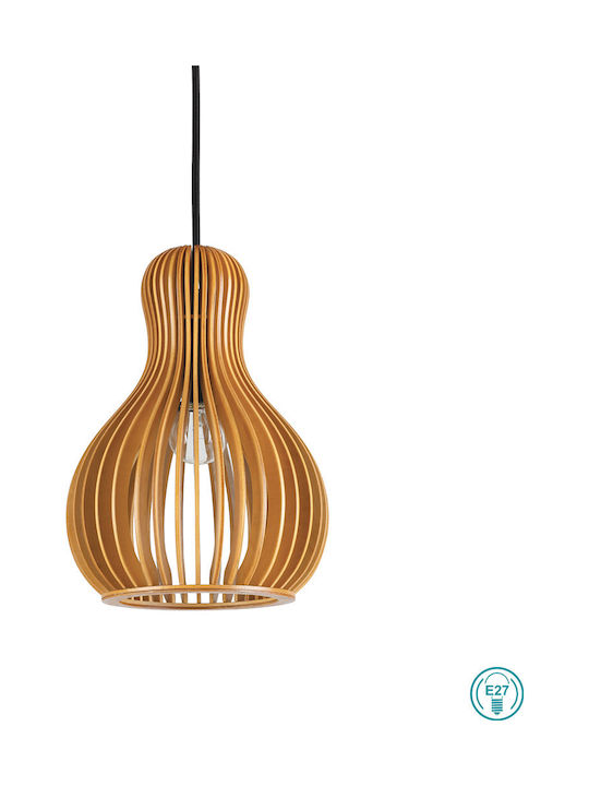 Ideal Lux Citrus-3 SP1 Pendant Light Single-Light for Socket E27 Brown