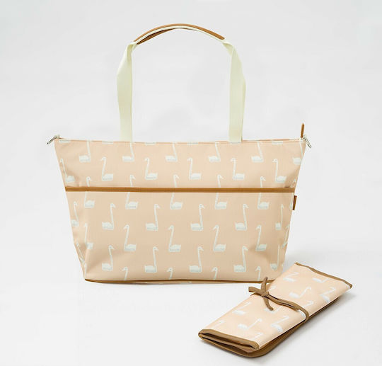 Fresk Wickeltasche-Wickeltasche Schulter/Hand Swan Rosa 49x18x29cm.