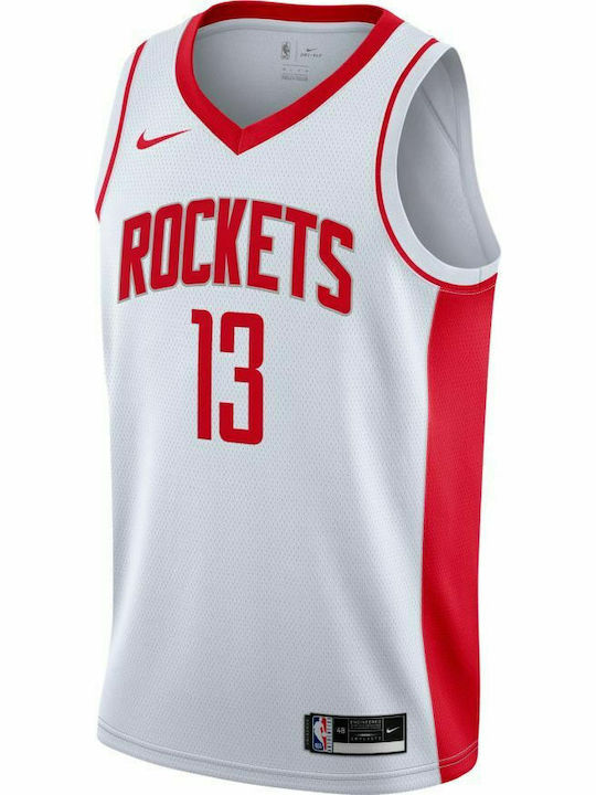 Nike James Harden Rockets Association Edition 2020 Men's Short Sleeve T-shirt White