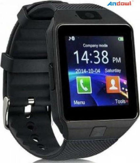 Andowl A5 Smartwatch με SIM (Μαύρο)