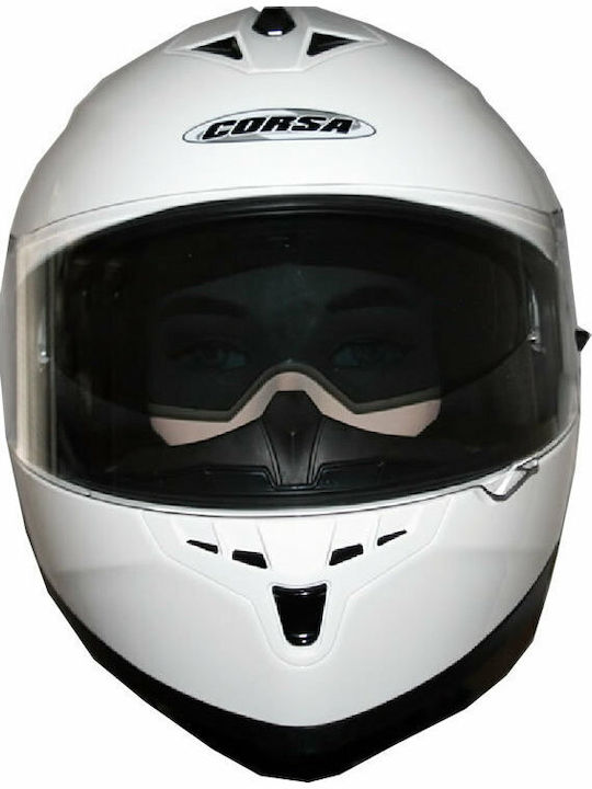 Corsa CN220 DVS Full Face Helmet ECE 22.05 White