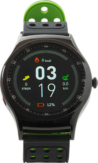 Denver SW-450 Smartwatch με Παλμογράφο (Μαύρο)