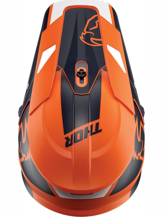Thor Sector Split Portocaliu/Naval Cască Moto Motocross DOT / ECE