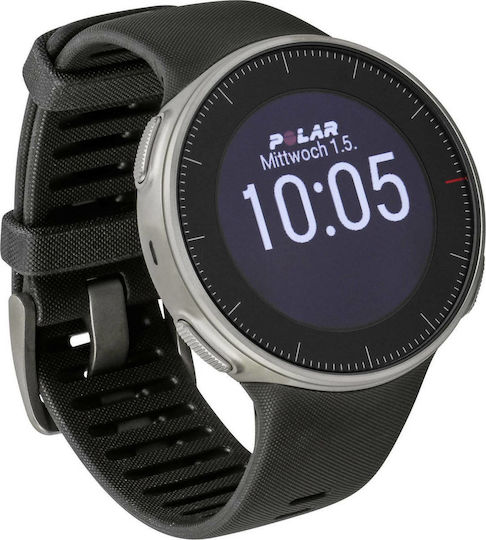 Vantage V Edelstahl 46mm Wasserdicht Smartwatch (Schwarz)