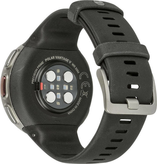 Vantage V Edelstahl 46mm Wasserdicht Smartwatch (Schwarz)