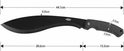 Ganzo F804 Machete Überleben Schwarz mit Klinge aus Rostfreier Stahl in Scheide