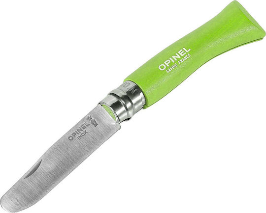 Opinel No.07 Бук Джобно ножче Зелен в Калъф