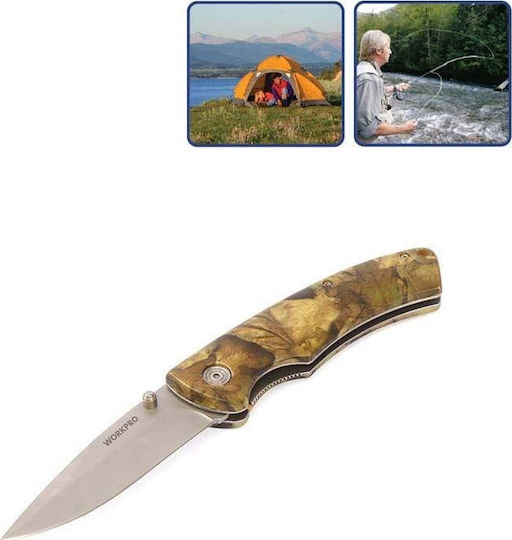 WorkPro Tactical Camo Pocket Knife Multicolour