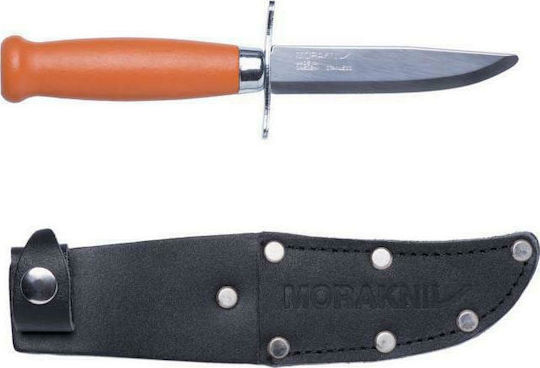 Morakniv Scout 39 Knife Orange in Leather Sheath