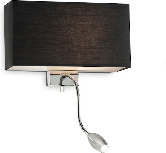Ideal Lux Hotel Φωτιστικό Τοίχου Μαύρο 32x22.5x11εκ. Ideal Lux Hotel Φωτιστικό Τοίχου Μαύρο 32x22.5x11εκ.