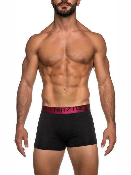 Inizio Men's Boxers Black 2Pack