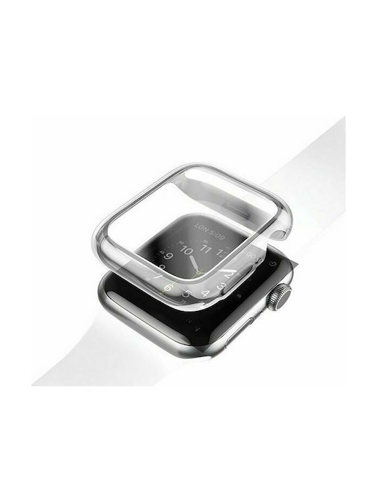Uniq Garde Silicone Case with Glass in Transparent color for Apple Watch 40mm