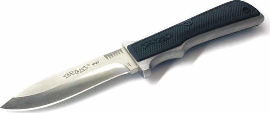 Walther Messer Schwarz in Leder-Gehäuse