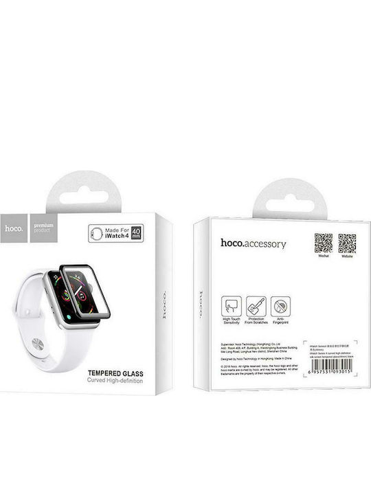 Hoco 0.15mm Curved Full Face Tempered Glass pentru Apple Watch 40mm 1buc 24537