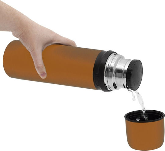Laken Beverages Recyclable Bottle Thermos Stainless Steel BPA Free 500ml Orange with Cap-Cup