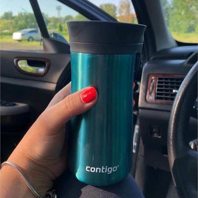 Contigo Pinnacle AutoSeal Bottle Thermos Stainless Steel BPA Free Blue 300ml with Mouthpiece 2095408