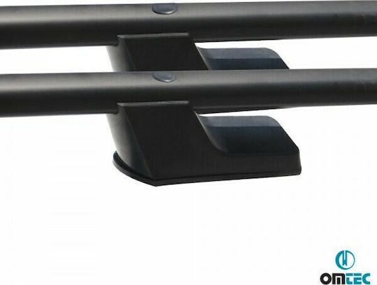 Omtec für Fiat Vollrück Mitsubishi L200 für Autos mit Werksdachstangen (ohne Beine) Schwarze