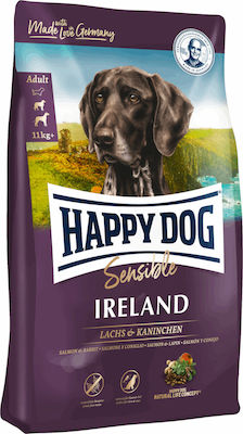 Happy Dog Sensible Ireland 1kg Ξηρά Τροφή χωρίς Γλουτένη για Ενήλικους Σκύλους Μεσαίων & Μεγαλόσωμων Φυλών με Κουνέλι και Σολομό