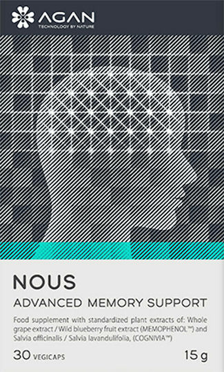 Agan Nous Advanced Memory Support Добавка за Памет и Концентрация 30 растителни капсули
