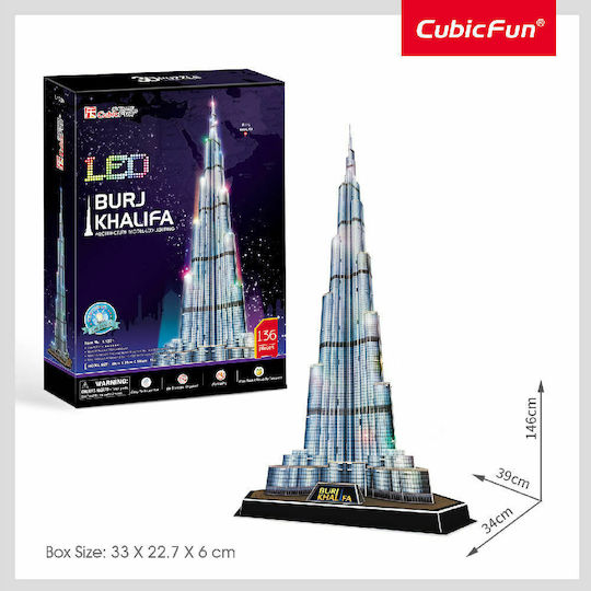 Burj Khalifa Puzzle 3D 136 Teile